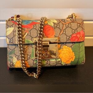 Gucci Blooms floral padlock bag